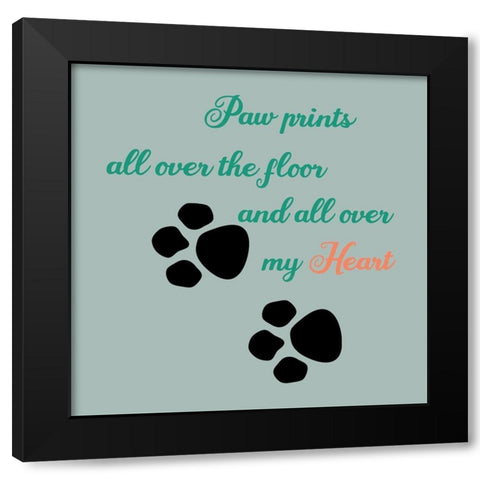 Old Dog 2 Black Modern Wood Framed Art Print by Phillip, Jamie