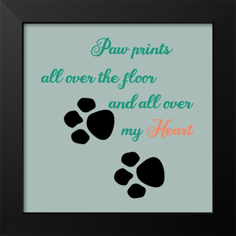 Old Dog 2 Black Modern Wood Framed Art Print by Phillip, Jamie