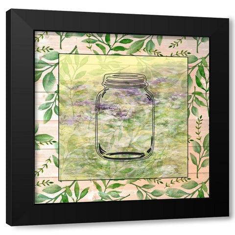 Kitchen Jar Black Modern Wood Framed Art Print with Double Matting by Phillip, Jamie
