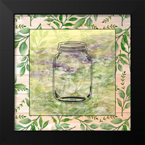 Kitchen Jar Black Modern Wood Framed Art Print by Phillip, Jamie
