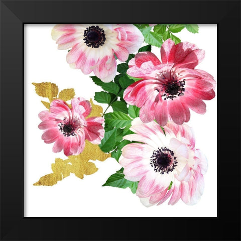 Rose Garden 1 Black Modern Wood Framed Art Print by Phillip, Jamie