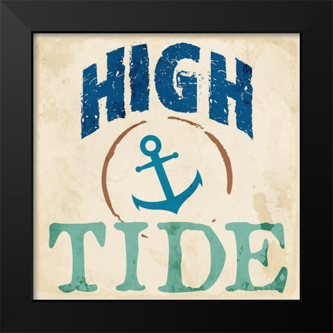 High Tide Black Modern Wood Framed Art Print by Phillip, Jamie
