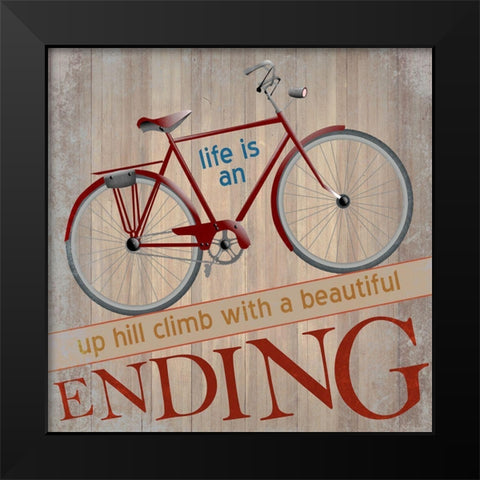 Bike 2 Black Modern Wood Framed Art Print by Phillip, Jamie