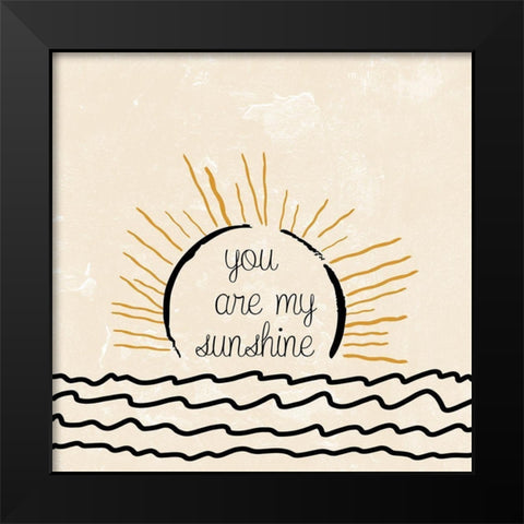 The Sun 3 Black Modern Wood Framed Art Print by Phillip, Jamie