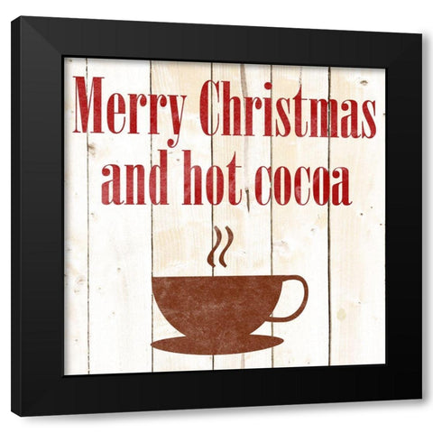Hot Chocolate Black Modern Wood Framed Art Print by Phillip, Jamie