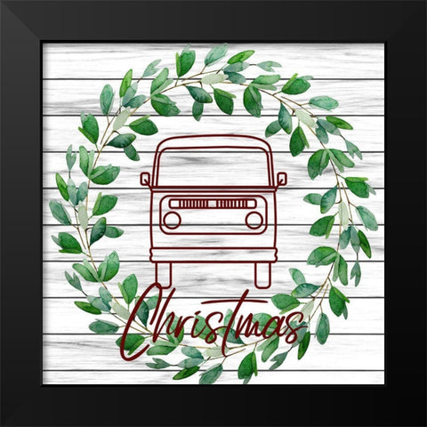 Cristmas Travels 1 Black Modern Wood Framed Art Print by Phillip, Jamie