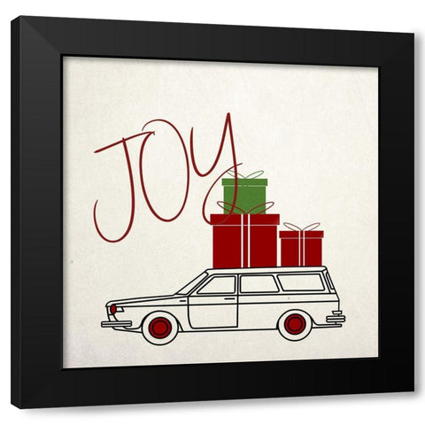 Cristmas Travels 4 Black Modern Wood Framed Art Print by Phillip, Jamie