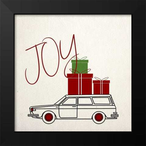 Cristmas Travels 4 Black Modern Wood Framed Art Print by Phillip, Jamie