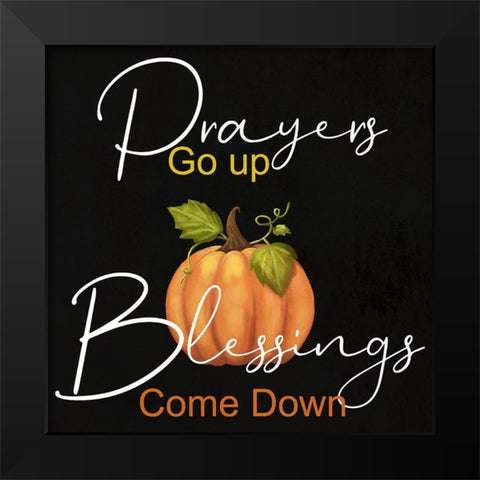 Prayers Black Modern Wood Framed Art Print by Phillip, Jamie