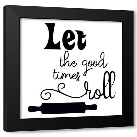 Good Times Black Modern Wood Framed Art Print with Double Matting by Phillip, Jamie