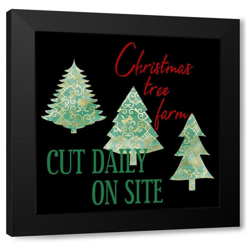 Tree Farm Black Modern Wood Framed Art Print by Phillip, Jamie