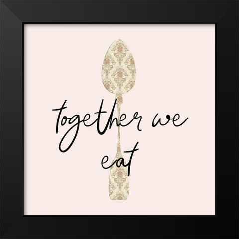 Eat Black Modern Wood Framed Art Print by Phillip, Jamie