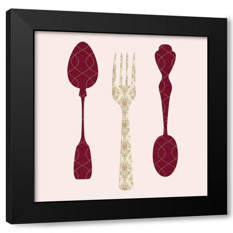 Eat 2 Black Modern Wood Framed Art Print by Phillip, Jamie