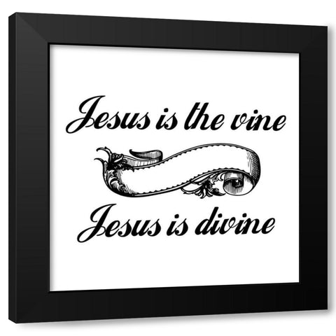 Divine Black Modern Wood Framed Art Print by Phillip, Jamie