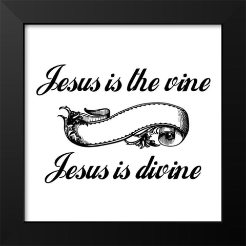 Divine Black Modern Wood Framed Art Print by Phillip, Jamie