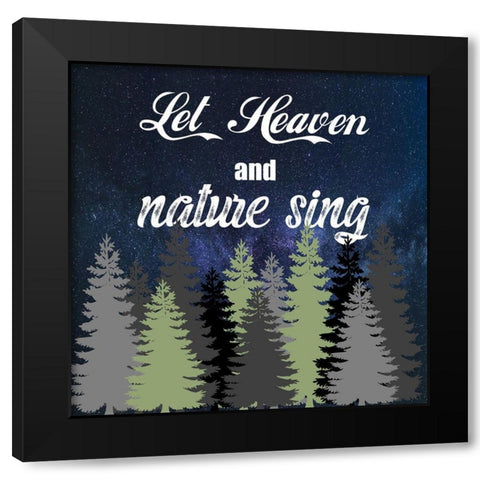 Heaven And Nature Black Modern Wood Framed Art Print with Double Matting by Phillip, Jamie