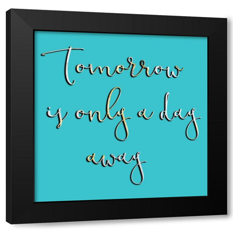 Tomorrow Black Modern Wood Framed Art Print by Phillip, Jamie