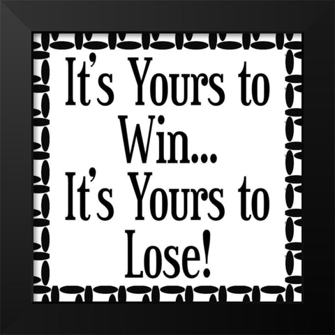 Work Hard 2 Black Modern Wood Framed Art Print by Phillip, Jamie