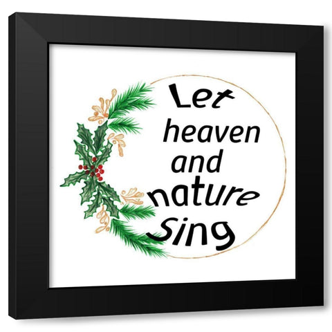 Heaven and Nature Black Modern Wood Framed Art Print by Phillip, Jamie
