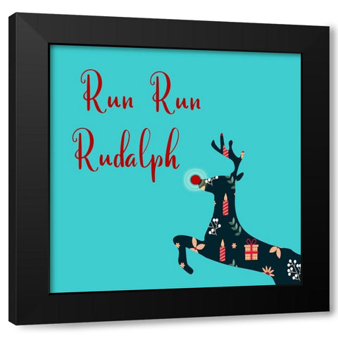 Rudalph Black Modern Wood Framed Art Print by Phillip, Jamie
