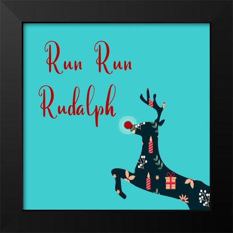 Rudalph Black Modern Wood Framed Art Print by Phillip, Jamie