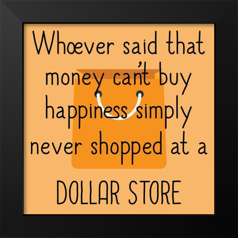 Shopping Black Modern Wood Framed Art Print by Phillip, Jamie