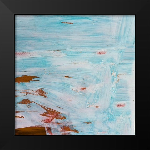 Double Brish Strokes Black Modern Wood Framed Art Print by Phillip, Jamie