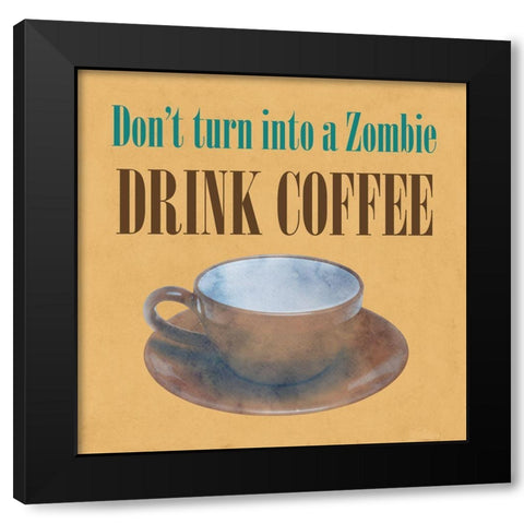 Morning Coffee 2 Black Modern Wood Framed Art Print with Double Matting by Phillip, Jamie