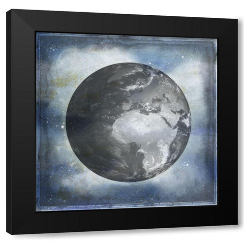 The World 4 Black Modern Wood Framed Art Print by Phillip, Jamie