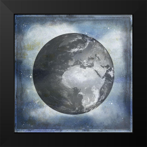 The World 4 Black Modern Wood Framed Art Print by Phillip, Jamie