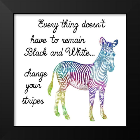 Aspire To Inspire Black Modern Wood Framed Art Print by Phillip, Jamie