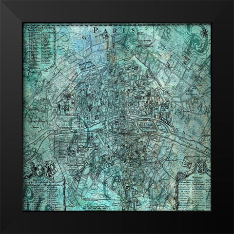 Paris 6 Black Modern Wood Framed Art Print by Phillip, Jamie