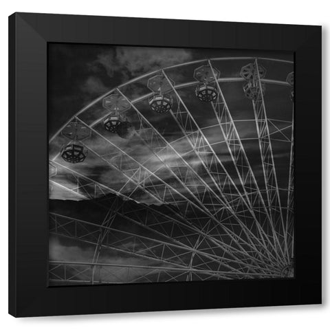 Big Wheel 2 Black Modern Wood Framed Art Print with Double Matting by Phillip, Jamie
