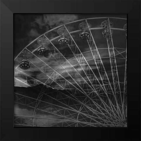 Big Wheel 2 Black Modern Wood Framed Art Print by Phillip, Jamie