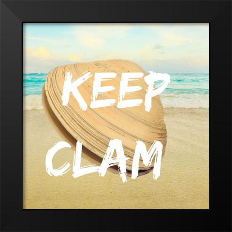 Clam 1 Black Modern Wood Framed Art Print by Phillip, Jamie