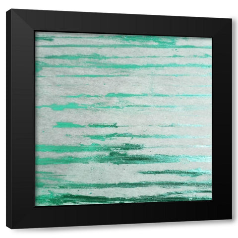 Emerald Green 1 Black Modern Wood Framed Art Print with Double Matting by Phillip, Jamie