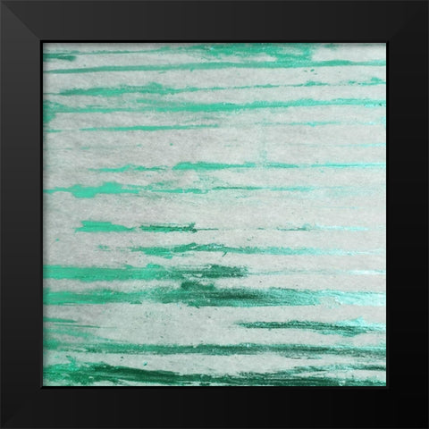 Emerald Green 1 Black Modern Wood Framed Art Print by Phillip, Jamie