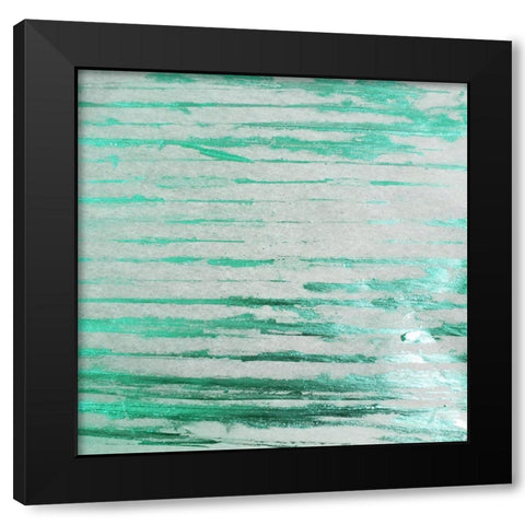 Emerald Green 2 Black Modern Wood Framed Art Print by Phillip, Jamie