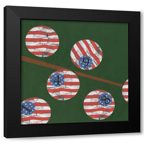 Pools And Billards 2 Black Modern Wood Framed Art Print by Phillip, Jamie