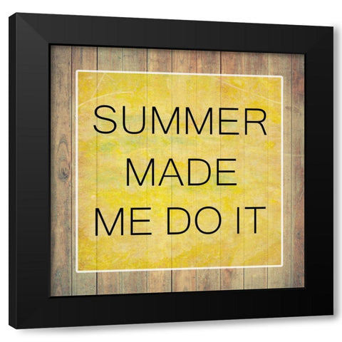 Summer Black Modern Wood Framed Art Print with Double Matting by Phillip, Jamie