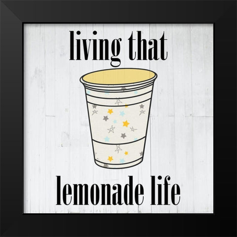 Pink Lemonade 2 Black Modern Wood Framed Art Print by Phillip, Jamie