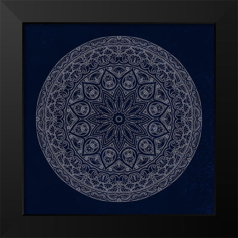 Empress Blue Black Modern Wood Framed Art Print by Phillip, Jamie