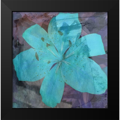 Love in The Garden Black Modern Wood Framed Art Print by Phillip, Jamie