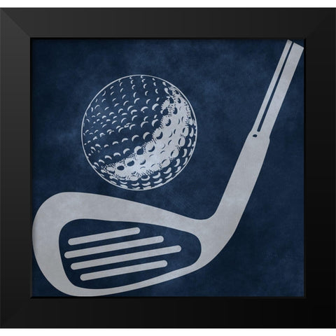 Golf Sports Black Modern Wood Framed Art Print by Phillip, Jamie