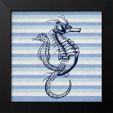 Seahorse 1 Black Modern Wood Framed Art Print by Phillip, Jamie