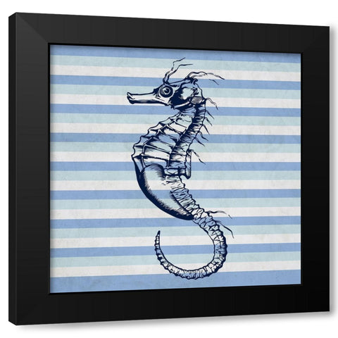 Seahorse 2 Black Modern Wood Framed Art Print by Phillip, Jamie