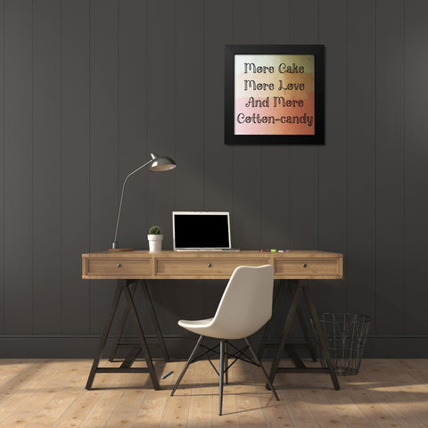 All Things Sweet Black Modern Wood Framed Art Print by Phillip, Jamie
