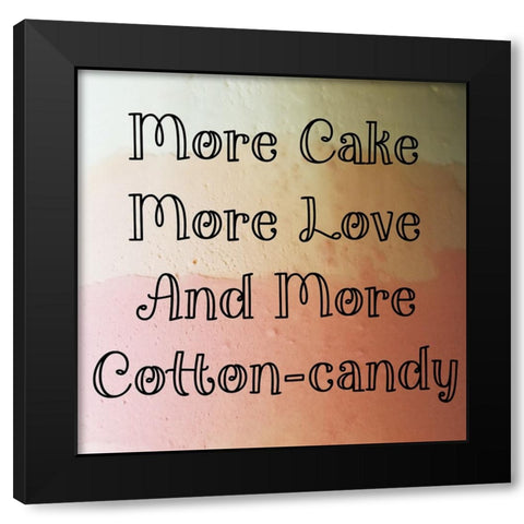 All Things Sweet Black Modern Wood Framed Art Print by Phillip, Jamie