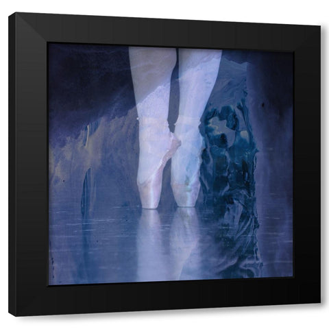 Ballet Dancer 1 Black Modern Wood Framed Art Print with Double Matting by Phillip, Jamie