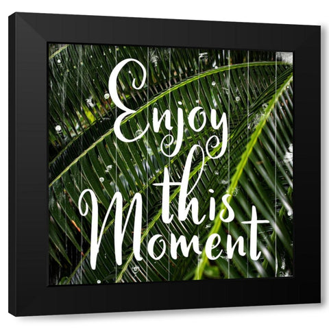 Tropical Moment Black Modern Wood Framed Art Print by Phillip, Jamie